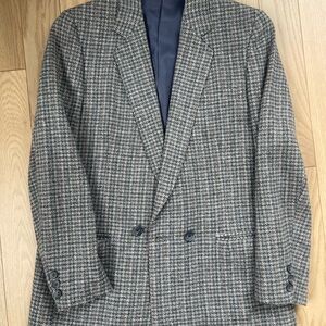 Classic Gray Houndstooth Woman's Blazer